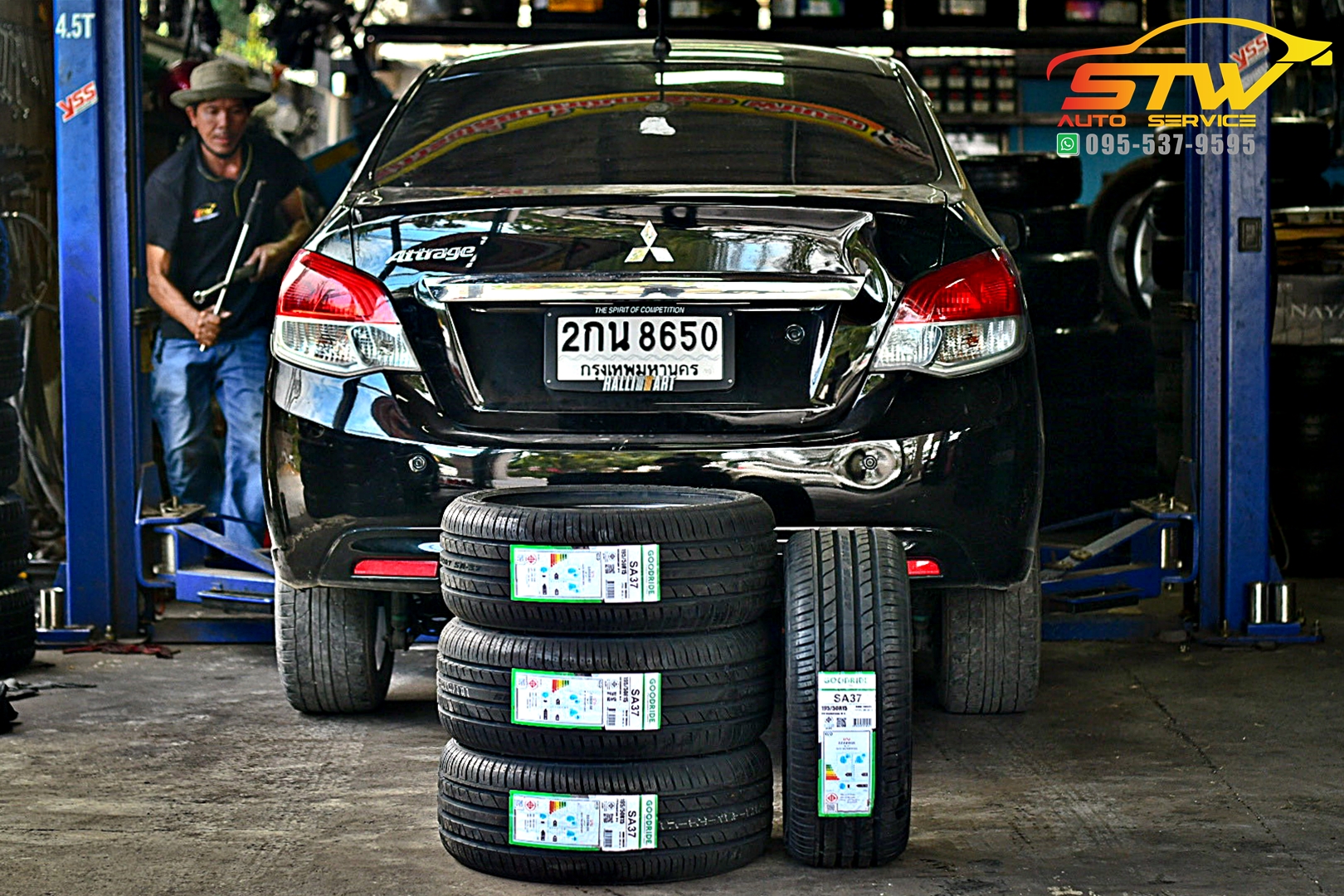 ยางใหม่ GOODRIDE SPORT SA37 195/50R15 82V