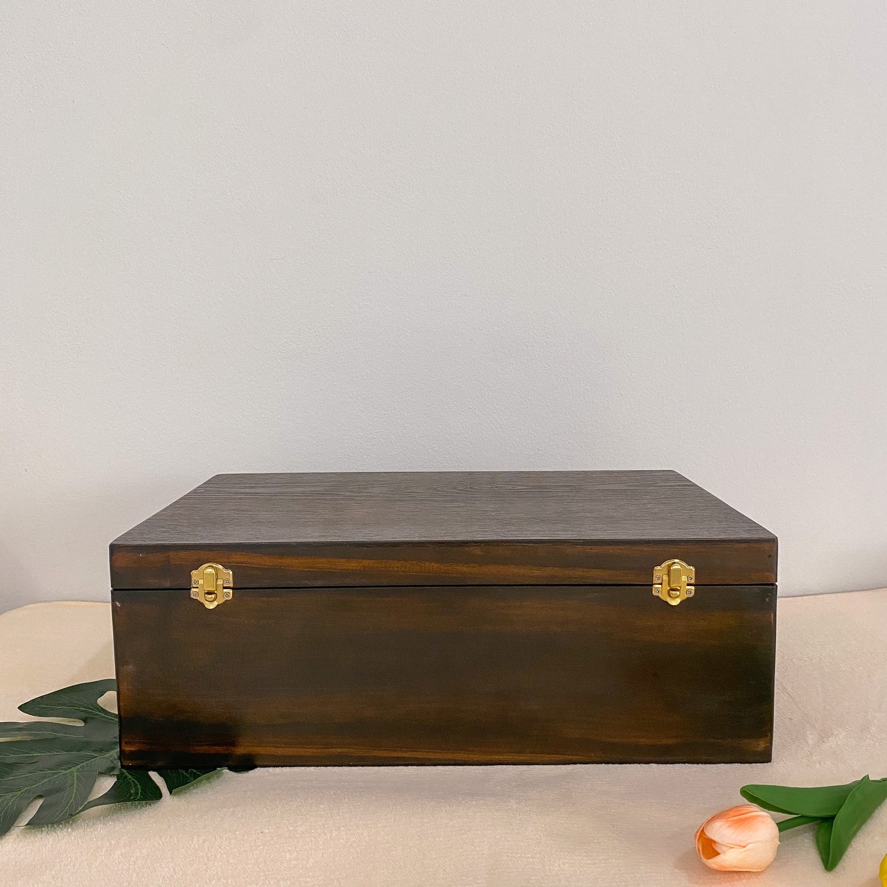 กล่องไม้ฝาล็อค ไซส์ XL (Wooden lock box, XL size)