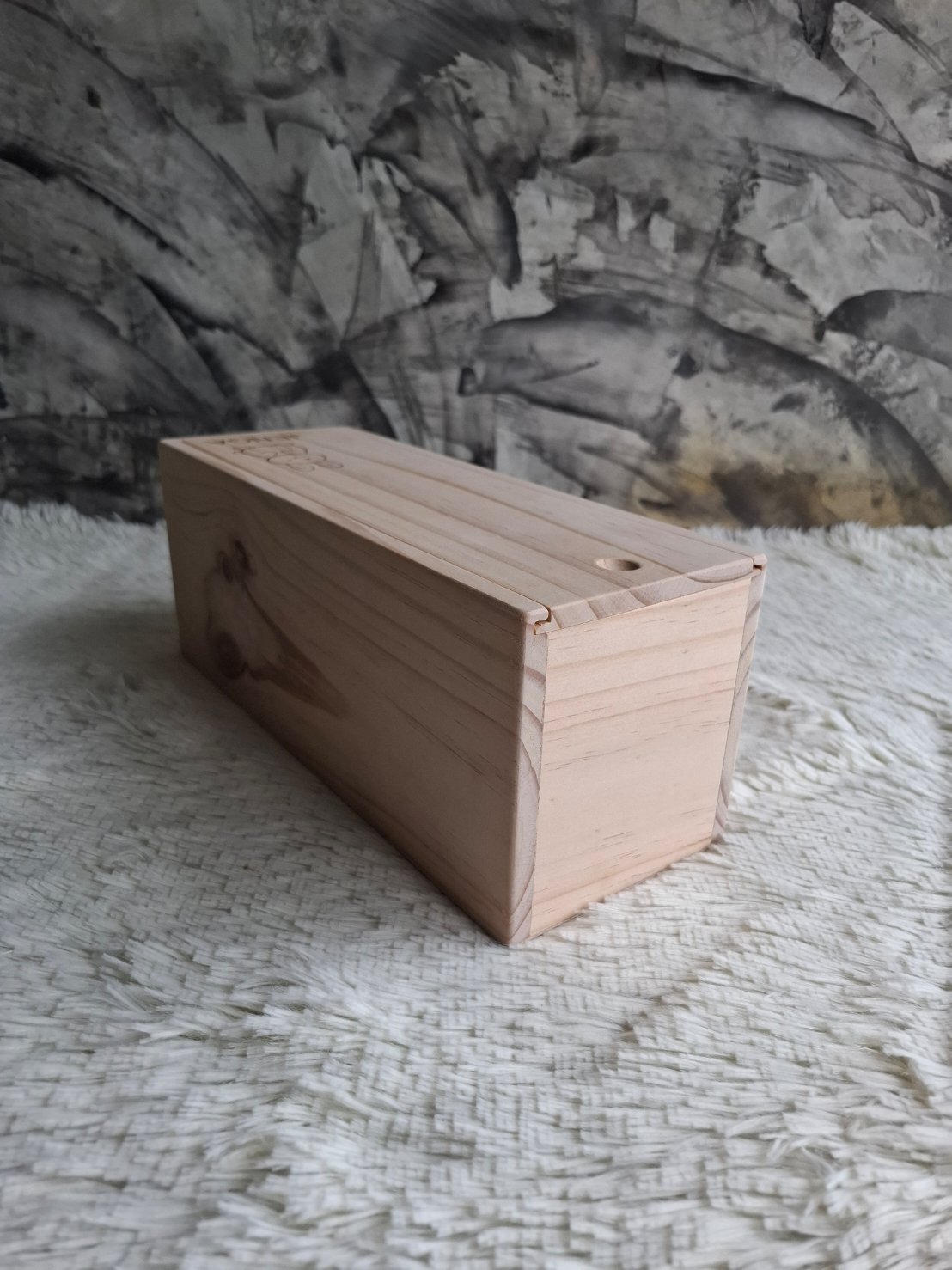 กล่องไม้ฝาแบบสไลด์