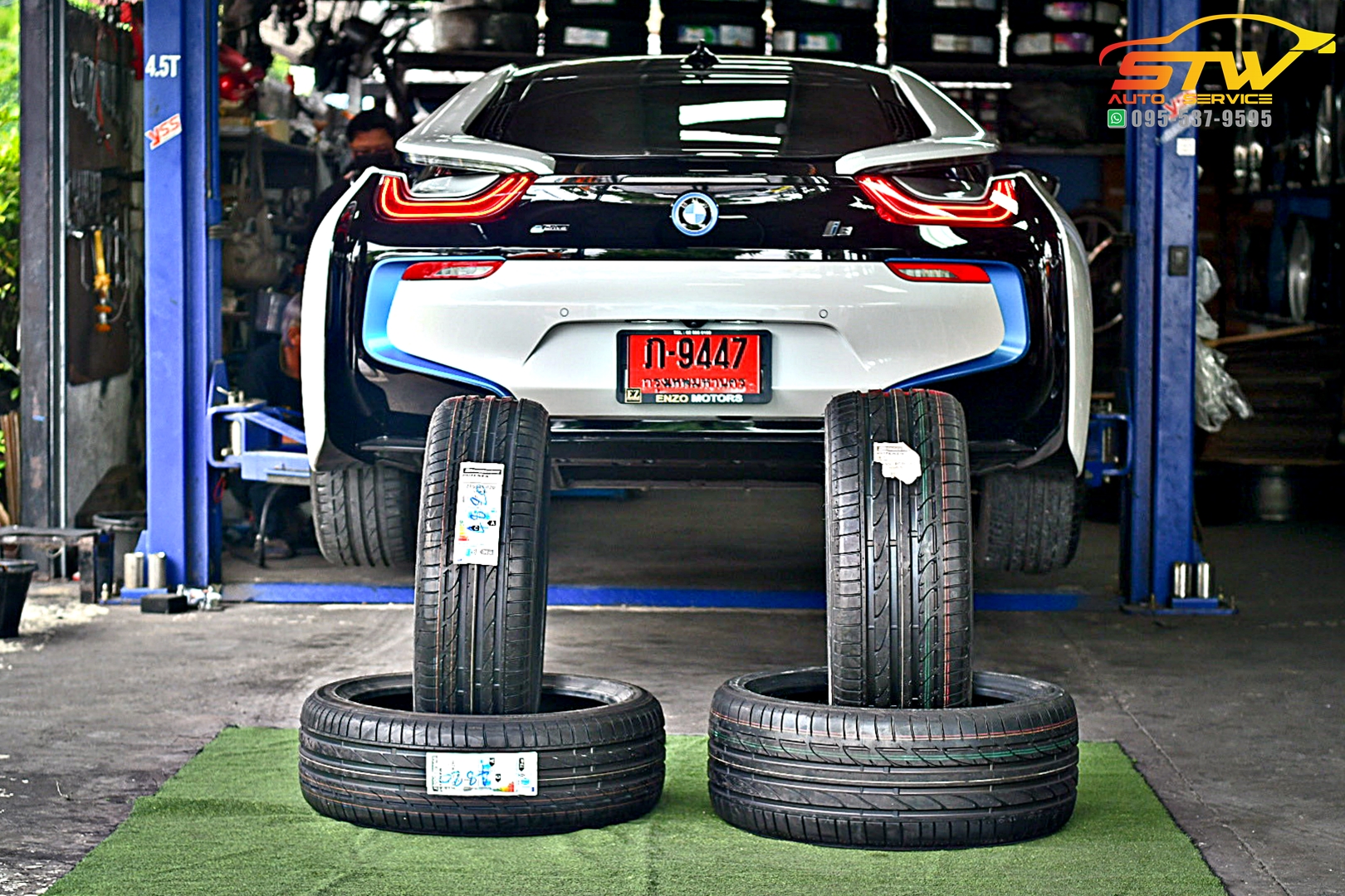 เปลี่ยนยาง BMW i8 Bridgestone POTENZA S001 215/45R20 245/40R20