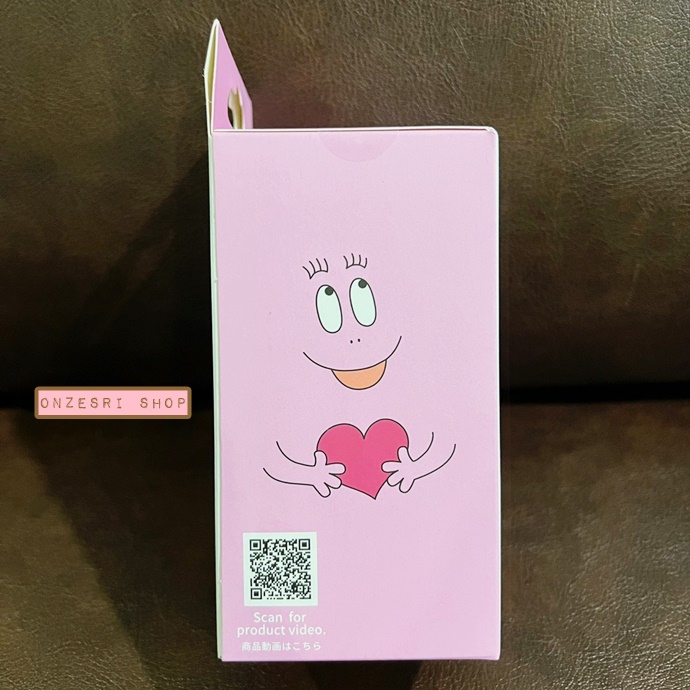 เซ็ตแก้วพร้อมที่วางแก้ว Barbapapa สีชมพู ขนาด 6 x 6 x 11.6 ซม. / แก้ว 6.5 x 6.5 x 11 ซม.