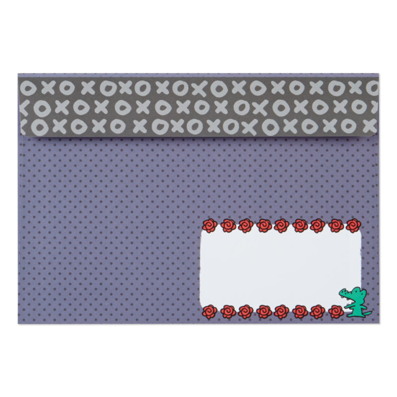 การ์ดเปล่า Sanrio & Seal Card แบบ Badtz Maru สามารถเขียนด้านในได้ มีสติกเกอร์น่ารักให้แปะได้ 1 แผ่น มาพร้อมซองลายน่ารักเข้ากัน ขนาดประมาณ 12 x 16 ซม.