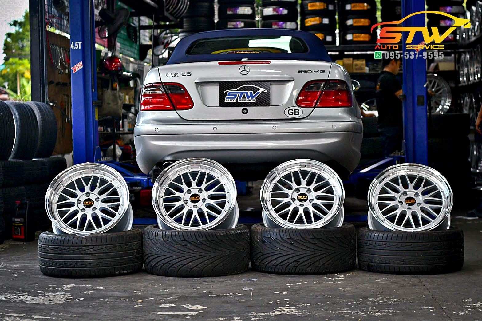 ล้อแม็กซ์ BBS JH-1230 ขอบ18นิ้ว+ติดตั้งใส่ CLK200