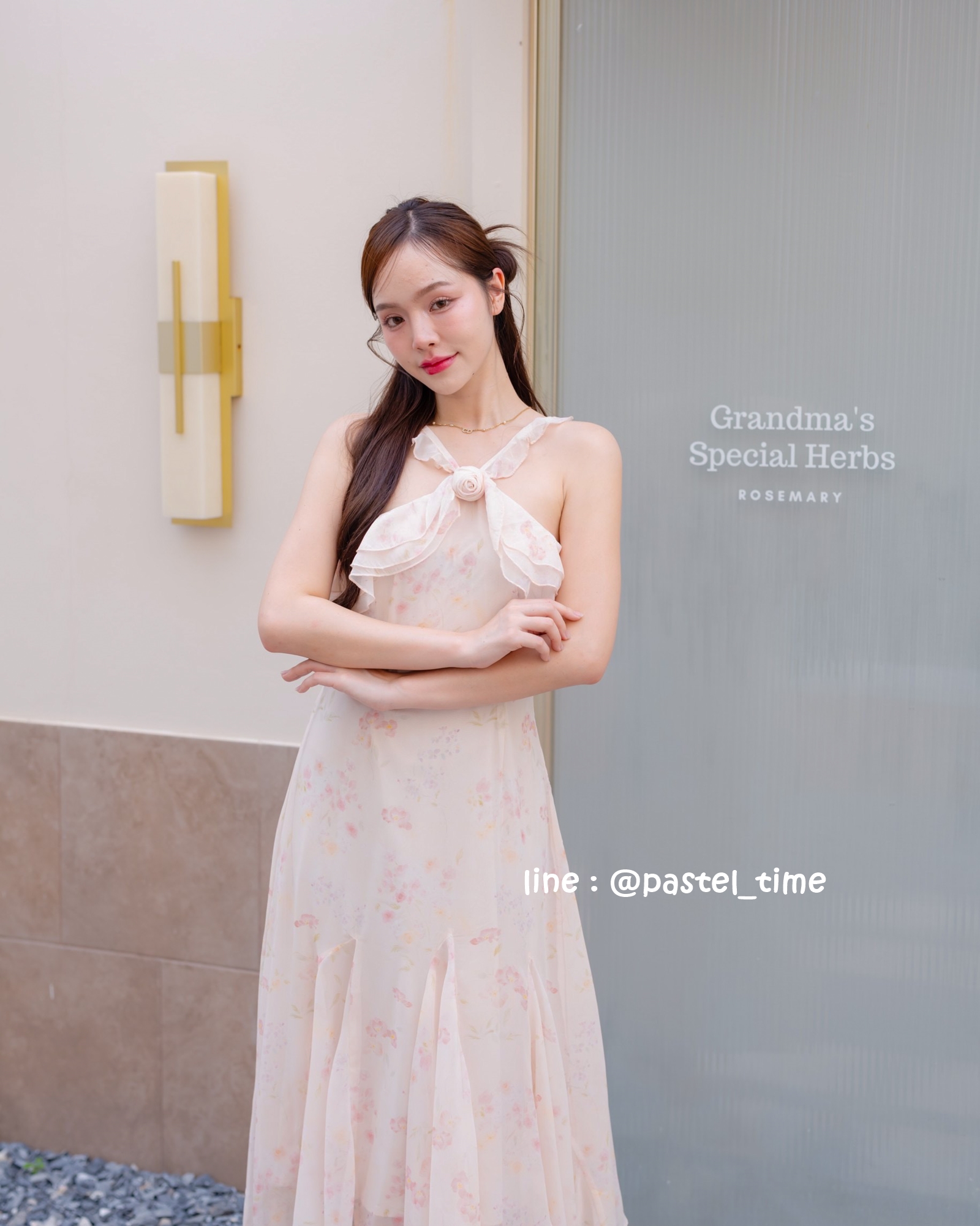 Rosy Vest Maxi Dress