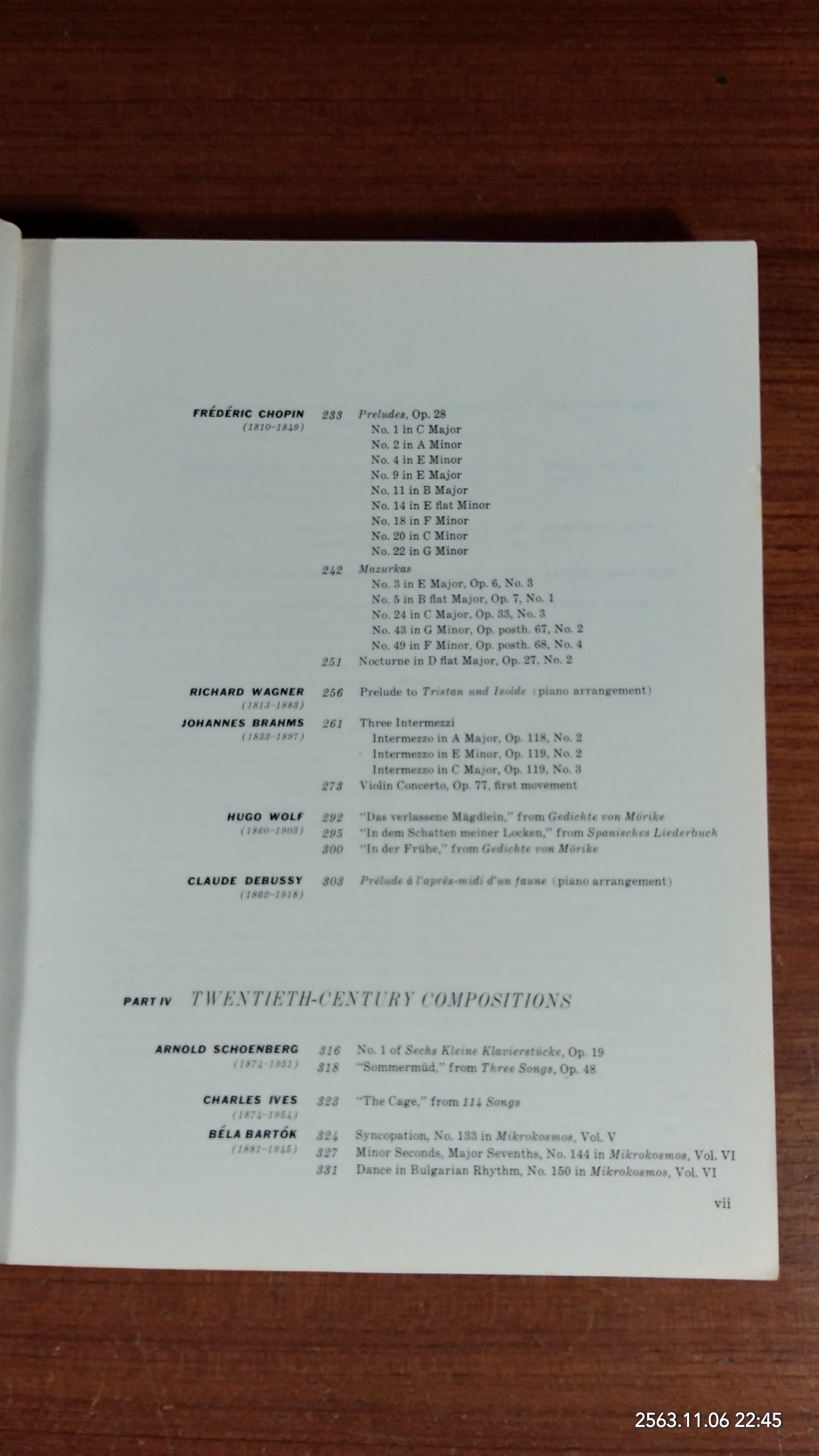 ANTHOLOGY for MUSICAL ANALYSIS / Charles Burkhart