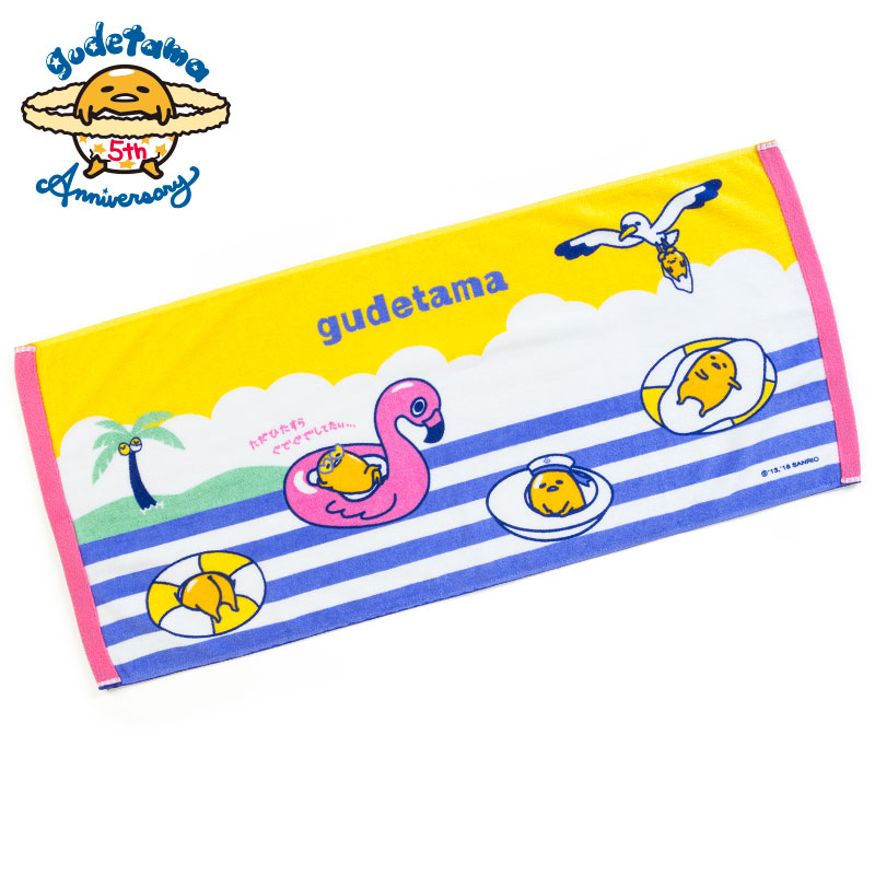 ผ้าขนหนู Gudetama 5th Anniversary Summer Series ขนาด 34 x 76 ซม.