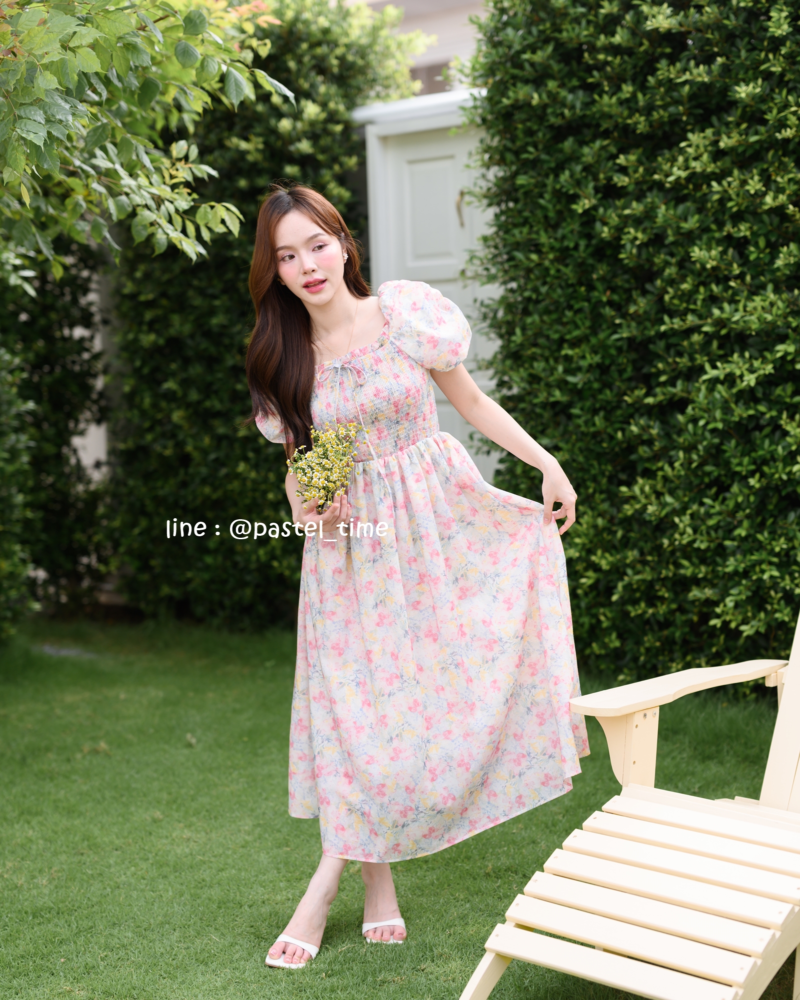 Fiore Smock Midi Dress