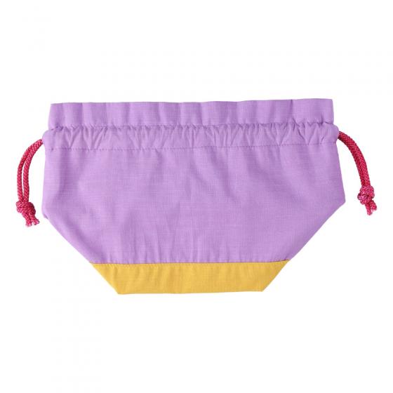 ถุงผ้ารูดเชือกแบบญี่ปุ่น Studio Ghibli Japanese Drawstring Bag แบบ Kiki's Delivery Service สีม่วงอ่อน ขนาด 30 x 20 x 16 ซม. ฐานกว้าง