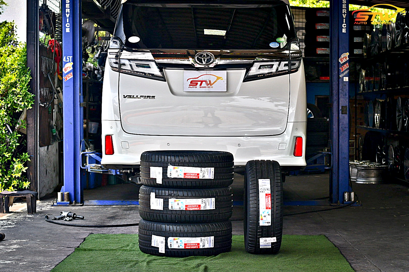 ยาง MICHELIN Pilot Sport 5 (PS5) 235/50R18 101Y ติดตั้งใส่ TOYOTA VELLFIRE