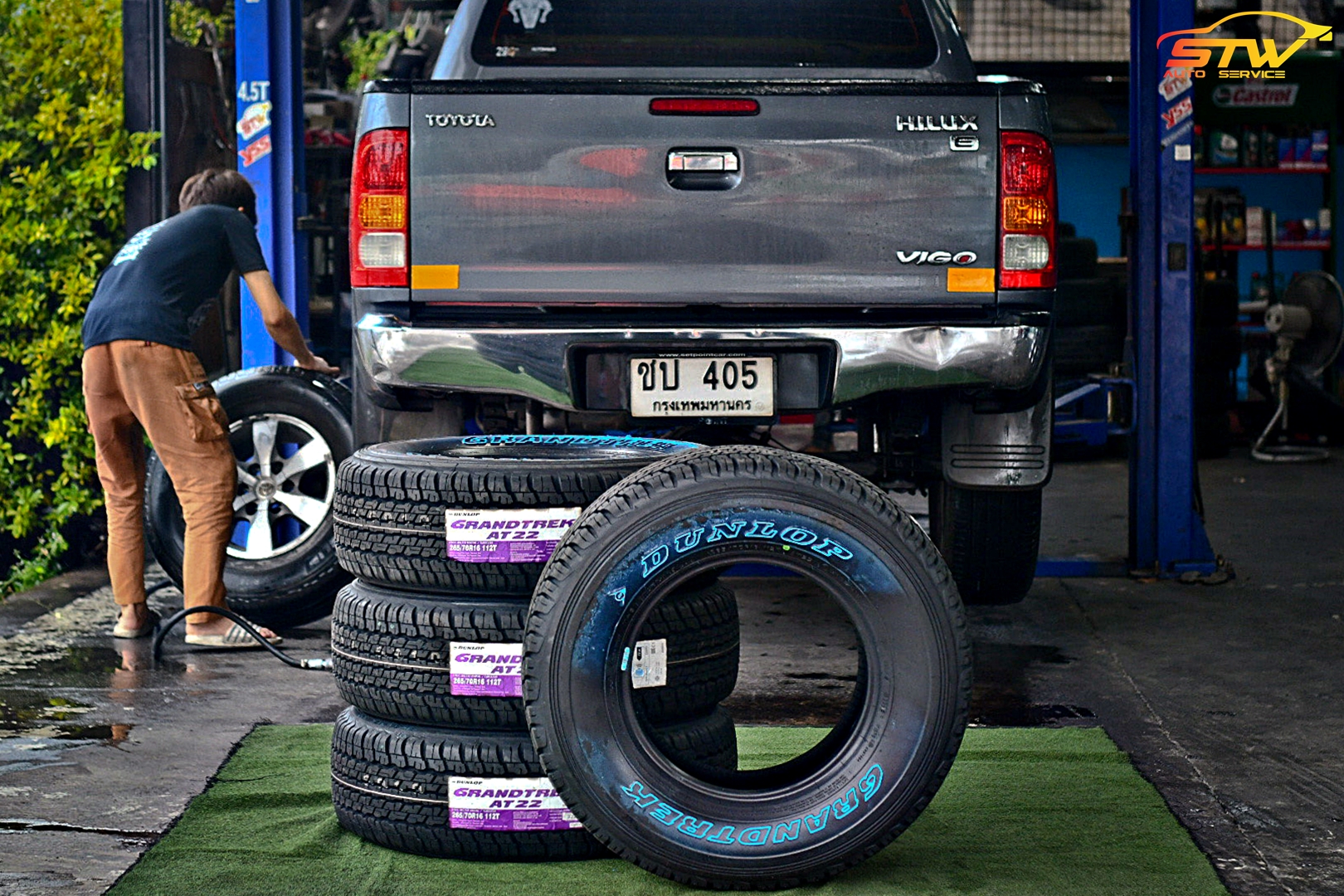 ยาง DUNLOP GRANDTREK AT22 265/70R16 112T ติดตั้งใส่ TOYOTA PRERUNNER