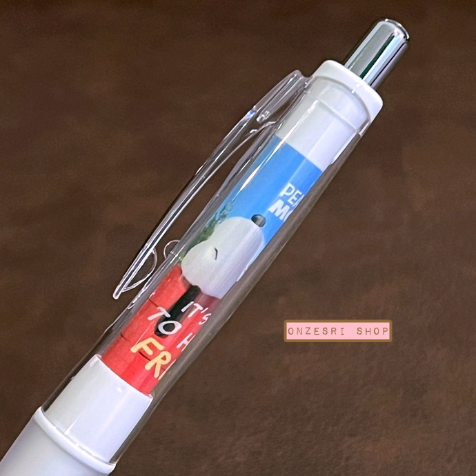 ดินสอกดเขย่าไส้ Dr.Grip I Love Snoopy Peanuts Movie ลาย House ที่จับสีแดง หัว 0.5