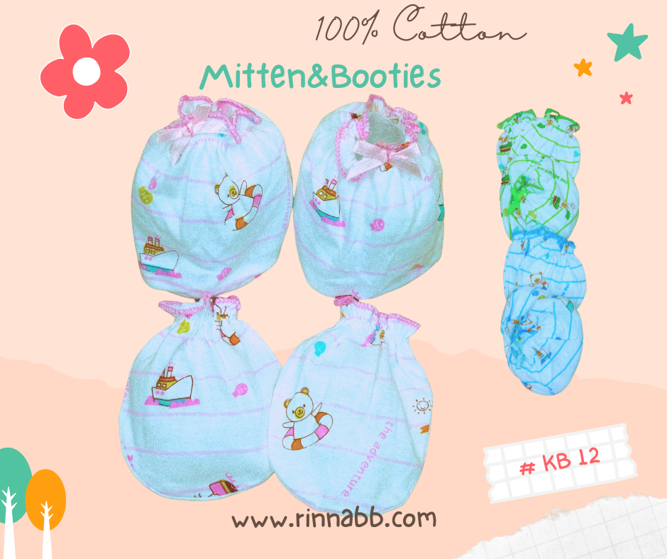 Infant Mitten&Booties Set ถุงมือถุงเท้าชุด, Kero Kids