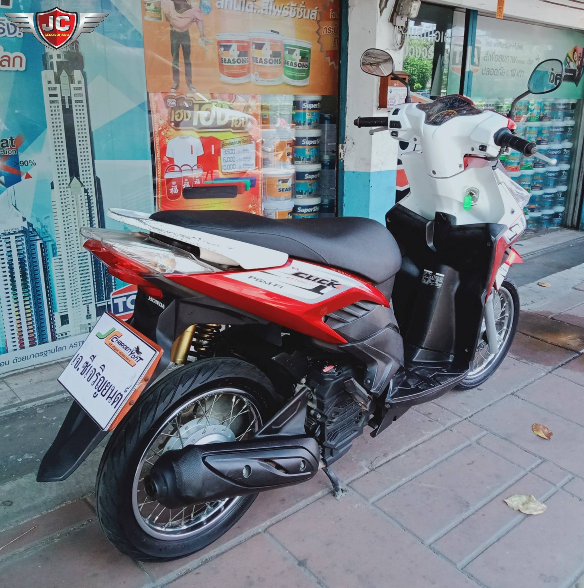 รถบ้านมือเดียว HONDA CLICK110i Combi-Brake จดทะเบียนปี53 สภาพเดิมน่าใช้ เครื่องดีสตาร์ทติดง่าย ชุดสีแท้ติดรถทั้งคันไม่มีล้มถาก