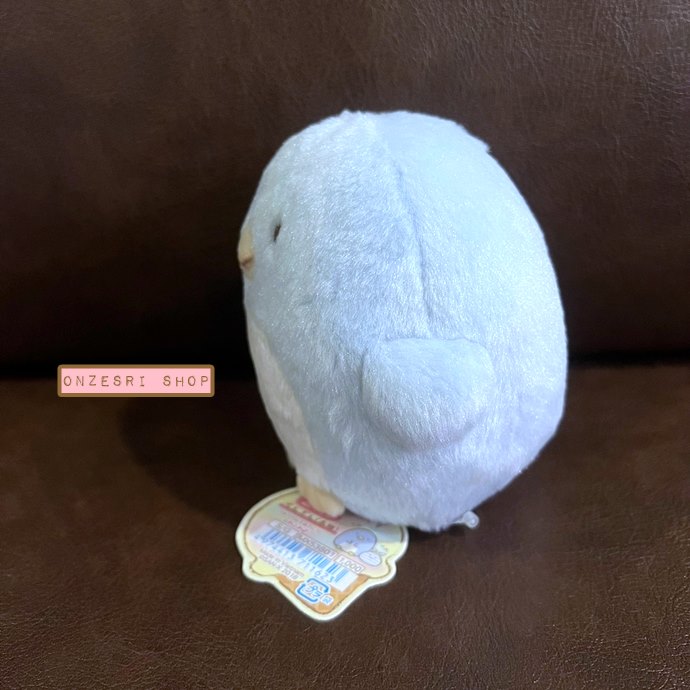 ตุ๊กตา Sumikko Gurashi ขนยาว แบบเพนกวิน (Penguin) สีฟ้า ขนาด 10.5 x 10.5 x 8 ซม.