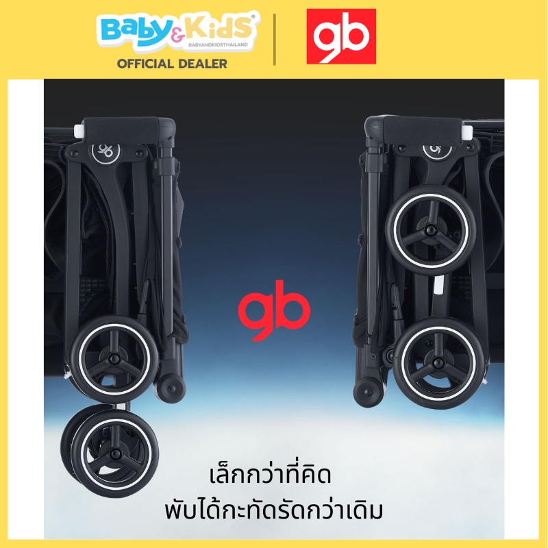 GB POCKITPockit+ All Terrain รถเข็นเด็ก พับเล็กน้ำหนักเบา น้ำหนัก5.6kgs รถเข็นขึ้นเครื่องบินได้ blue