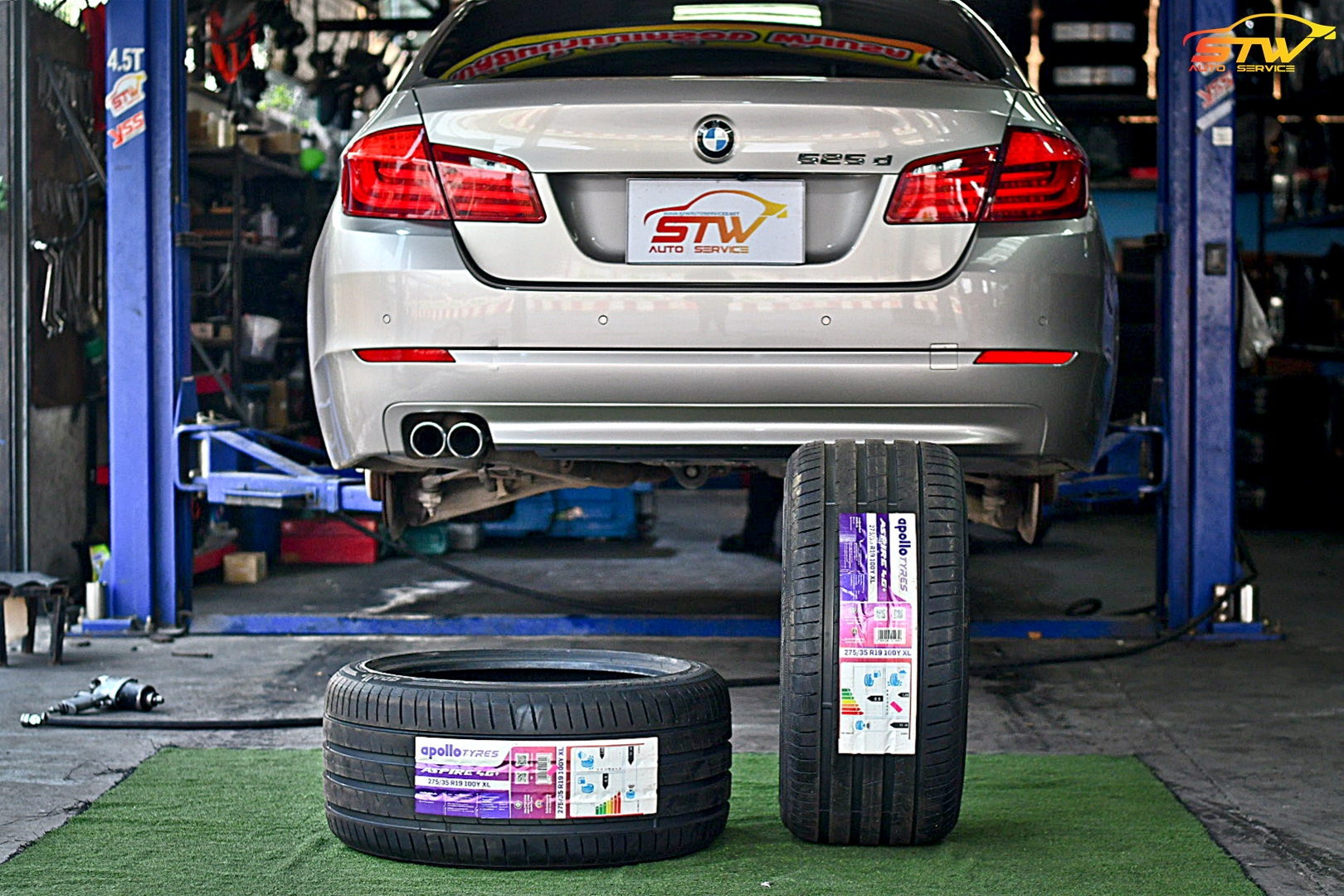 ยาง APOLLO Aspire 4G 275/35R19 100Y ติดตั้งใส่ BMW Series 5 525d