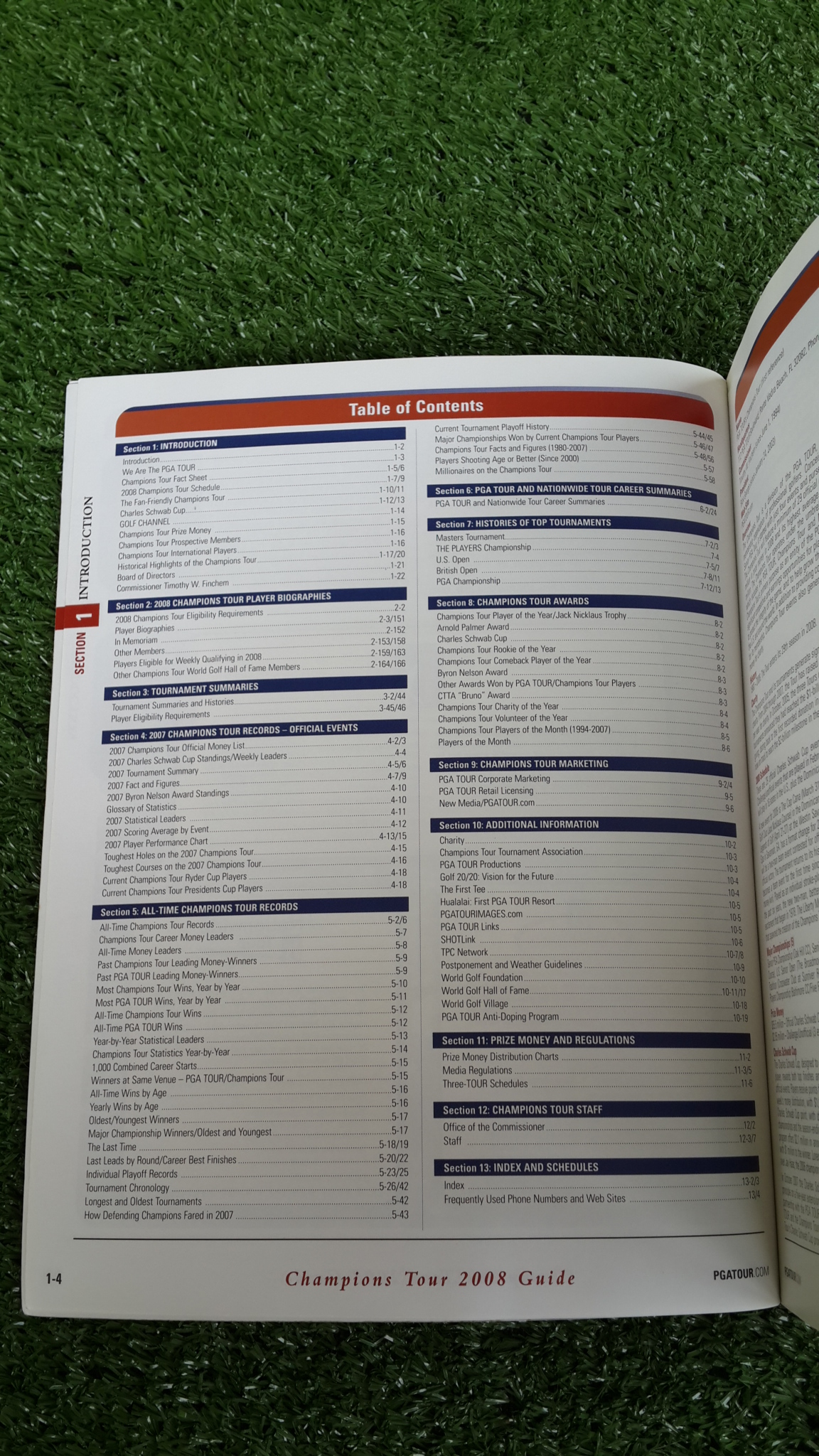 CHAMPIONS TOUR 2008 OFFICIAL GUIDE / PGATOUR