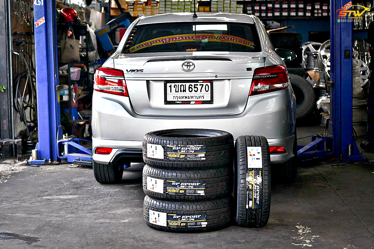 ยางใหม่ DUNLOP SP SPORT LM704 195/55R15 85V