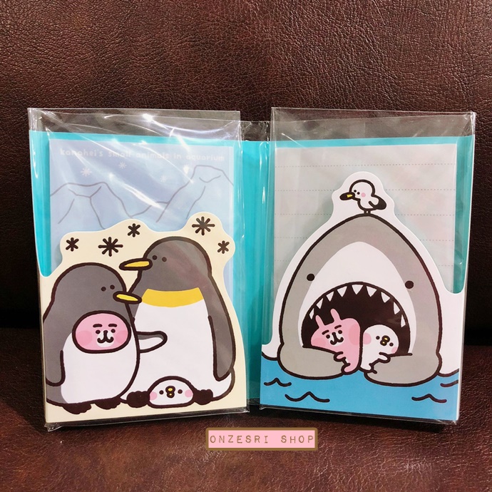 สมุดฉีกแบบเล่ม Kanahei's Small Animals in Aquarium (Limited) ขนาด 7.8 x 10.9 x 1.3 ซม. มีกระดาษ 4 ลาย รวม 80 แผ่น