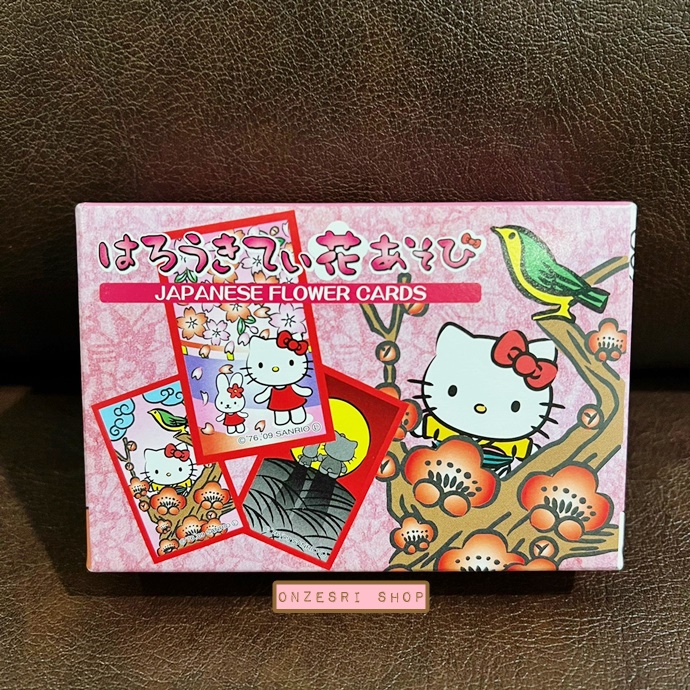 Hello Kitty Japanese Flower Cards ไพ่ Hanafuda (ไพ่ดอกไม้) ลาย Hello Kitty (Limited) เป็นไพ่ญี่ปุ่น ไว้เล่นหรือสะสมได้ ขนาด 10.5 x 7 x 3 ซม.