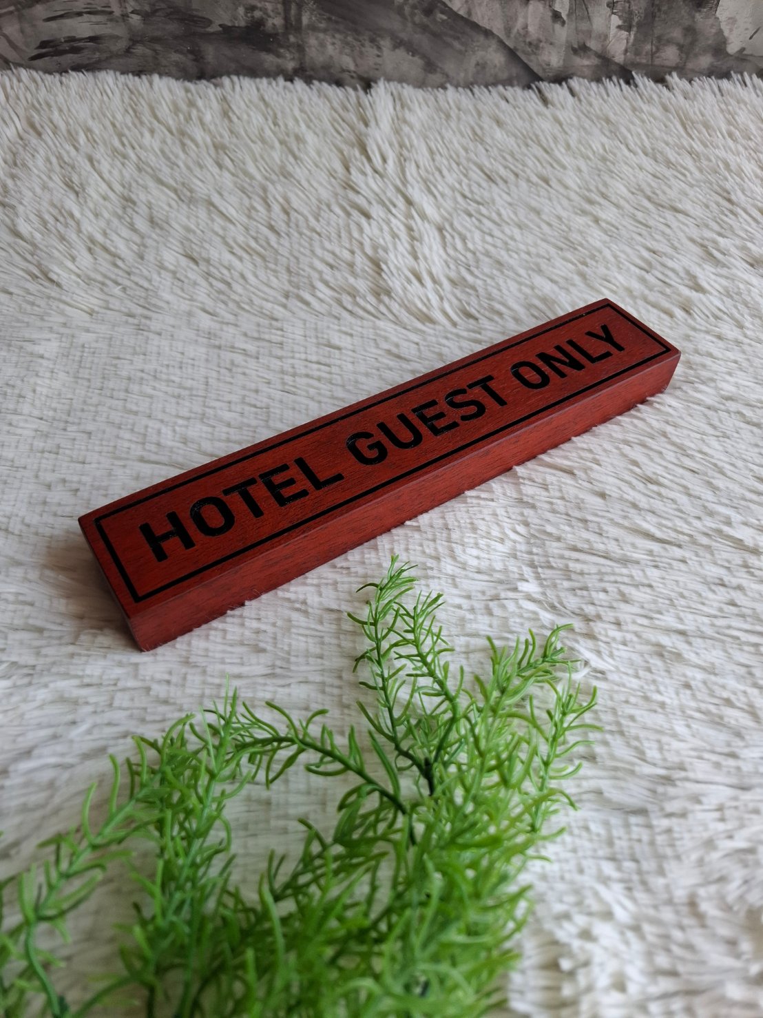 ป้ายไม้ตั้งโต๊ะ