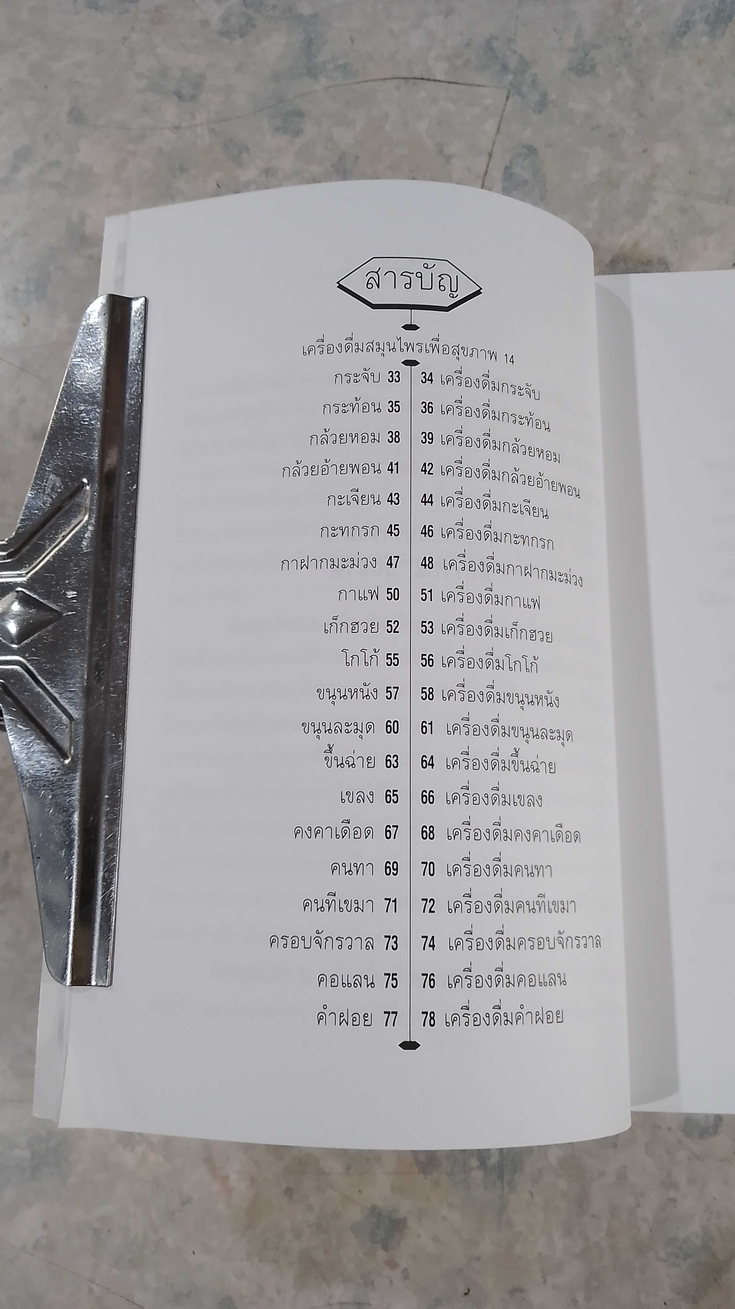 พืชสมุนไพร & เครืองดื่ม / พัทราริณี มุนิลโฑ