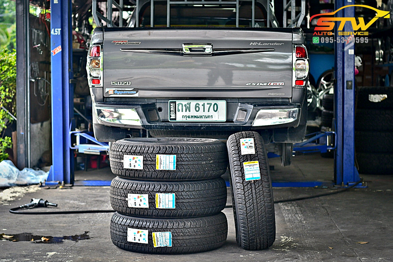 เปลี่ยนยาง ISUZU HI-Lander DUNLOP GRANDTREK AT20 265/70R16 112S