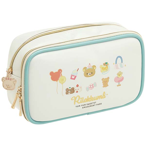 กระเป๋า Rilakkuma Yum Yum Sweets? Amusement Park Multi Pouch ขนาด 11 x 19 x 6.5 ซม.
