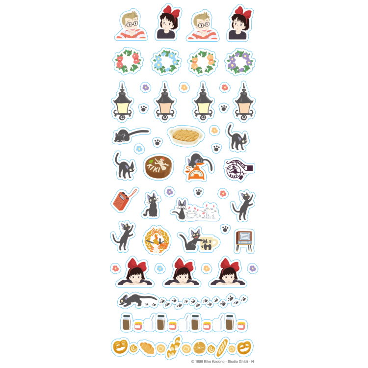 Sticker Studio Ghibli Schedule Seal แบบ Kiki's Delivery Service สติกเกอร์ขนาดเล็ก ไว้แปะสมุดไดอารี่ได้ ขนาด 7 x 17 ซม.