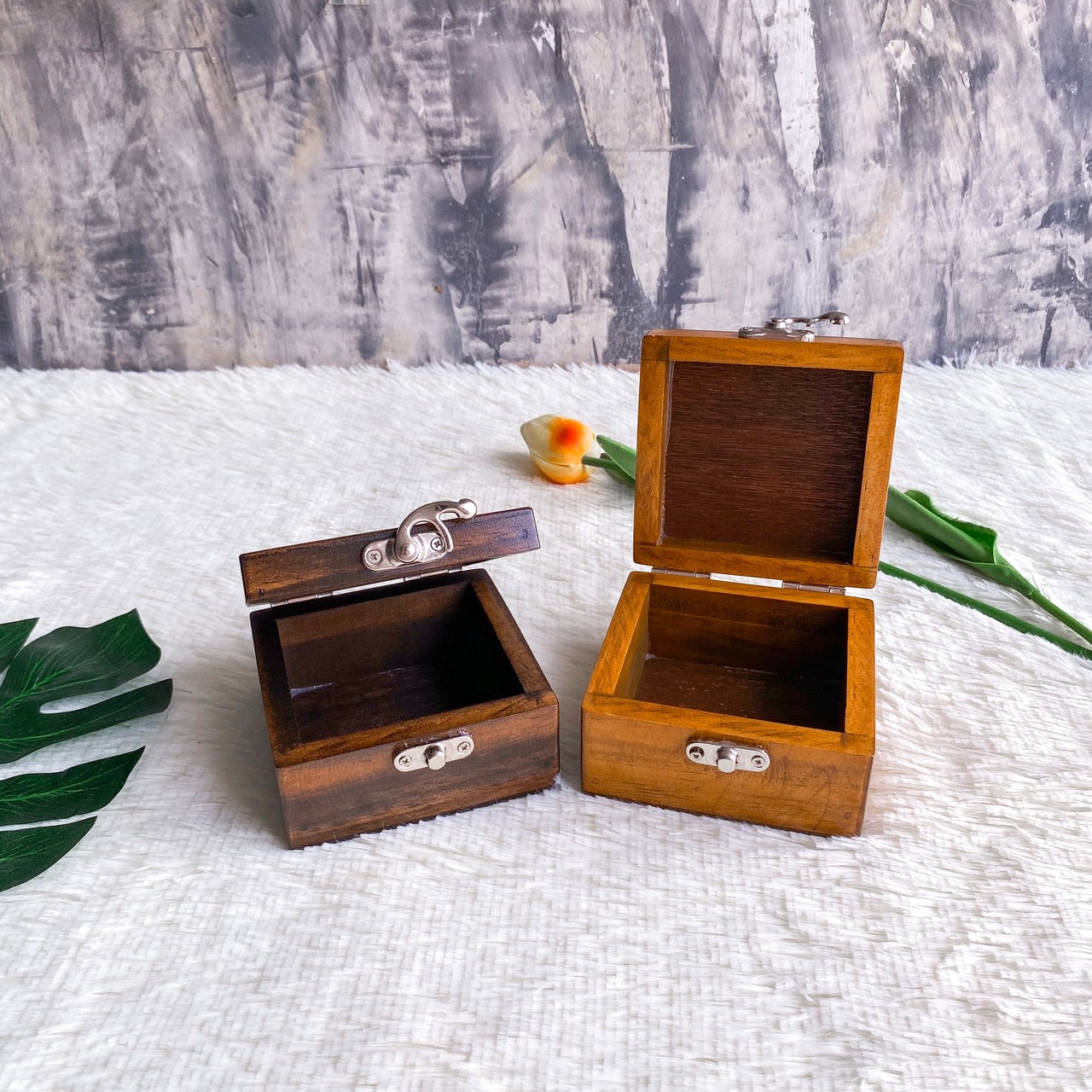 กล่องไม้ฝาล็อค ไซส์ S (Wooden lock box, S size)