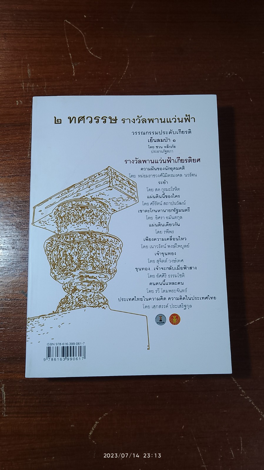 วรรณกรรมรางวัลพานแว่นฟ้า ประจำปี ๒๕๖๔ มือเย็น