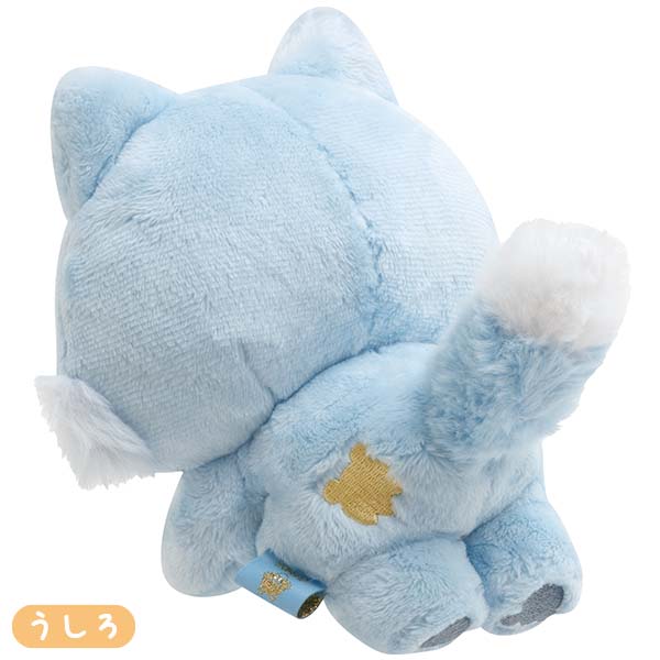 ตุ๊กตา Rilakkuma Posing แบบ Blue Wolf (หมาป่าสีฟ้า เพื่อนโคกุมะ) ขนาด 18 x 12 x 10 ซม. สามารถดัดแขนขา จัดท่าได้
