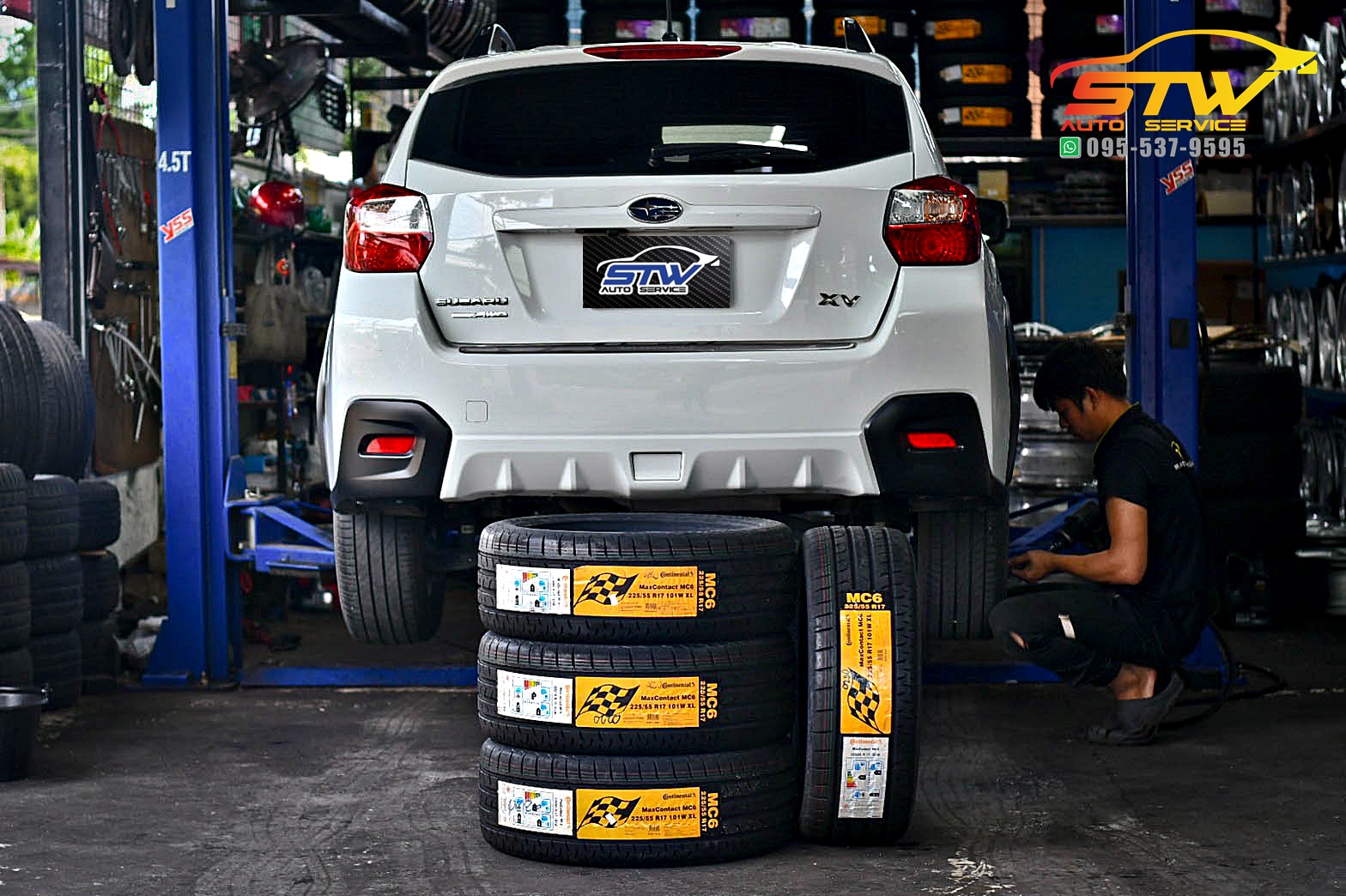 ยางใหม่ CONTINENTAL MaxContact MC6 225/55R17 101W XL