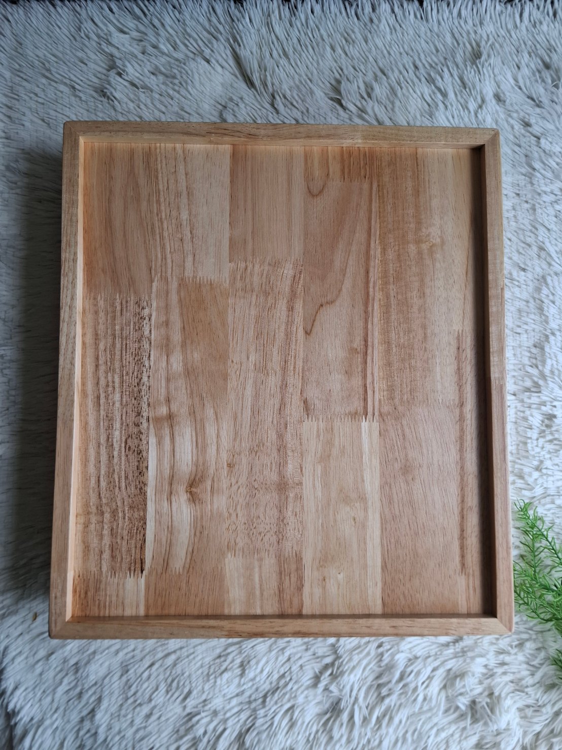 ถาดไม้แบบมีมือจับ