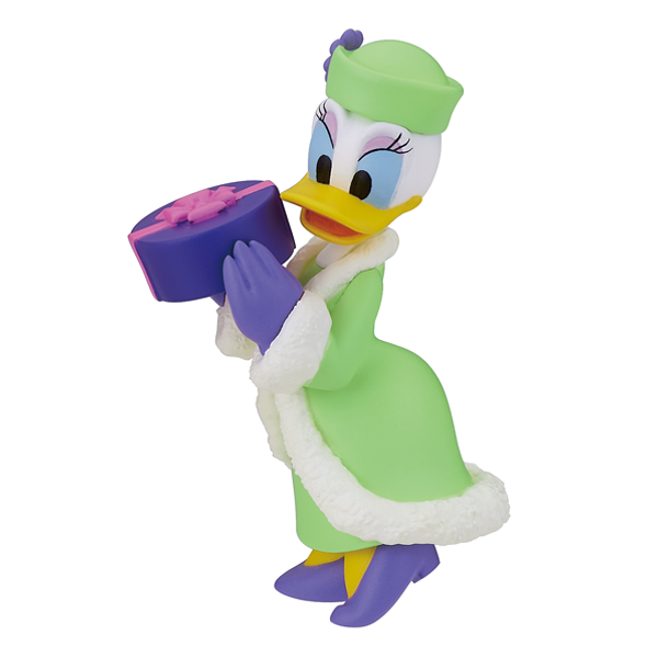 โมเดล Disney Celebration Mascot เป็นแบบเหล่าคาแรกเตอร์ถือกล่องของขวัญ ตัวใหญ่ สูงประมาณ 6 ซม. ตั้งได้ น่ารักมาก มี 4 แบบให้เลือก
