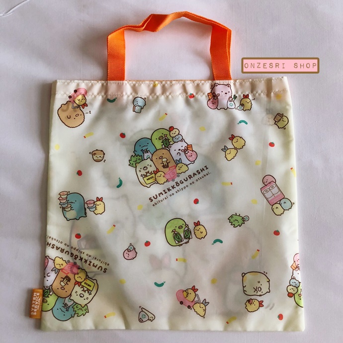 กระเป๋า San-X All Stars Eco Bag แบบ Sumikko Gurashi ขนาด 29 x 29 ซม. เป็นผ้าร่มบาง