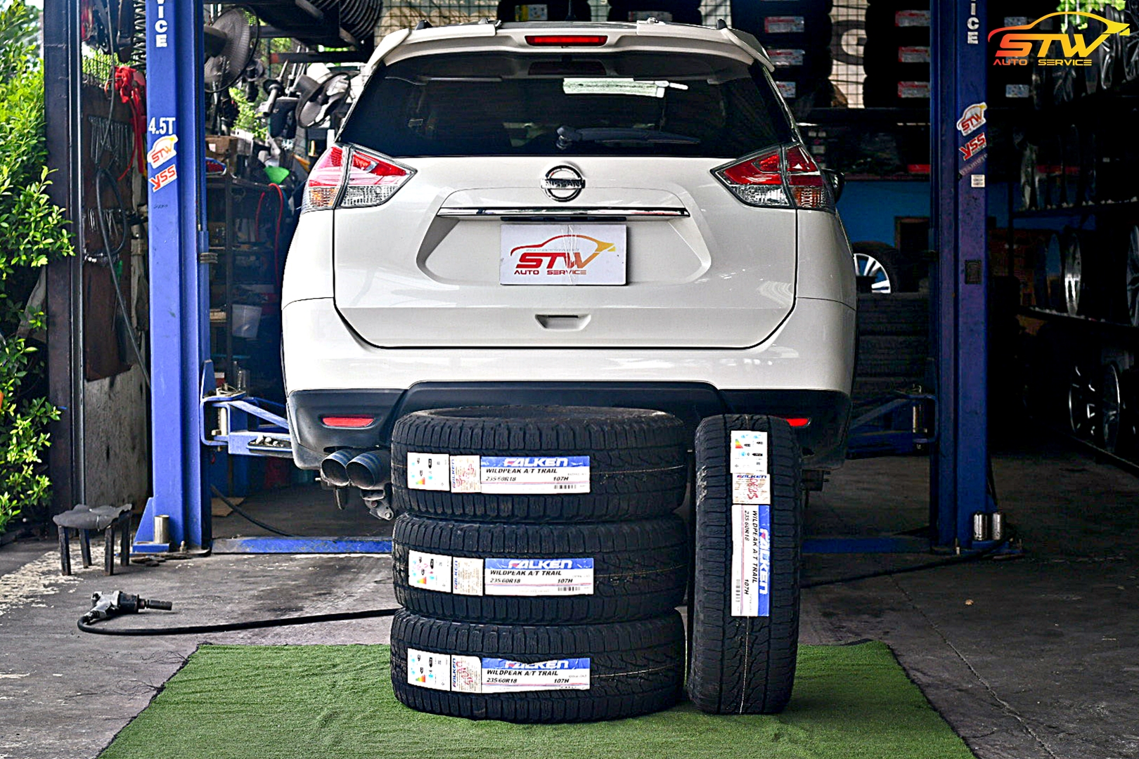 ยาง FALKEN WILDPEAK AT TRAIL 235/60R18 107H ติดตั้งใส่ NISSAN X-Trail
