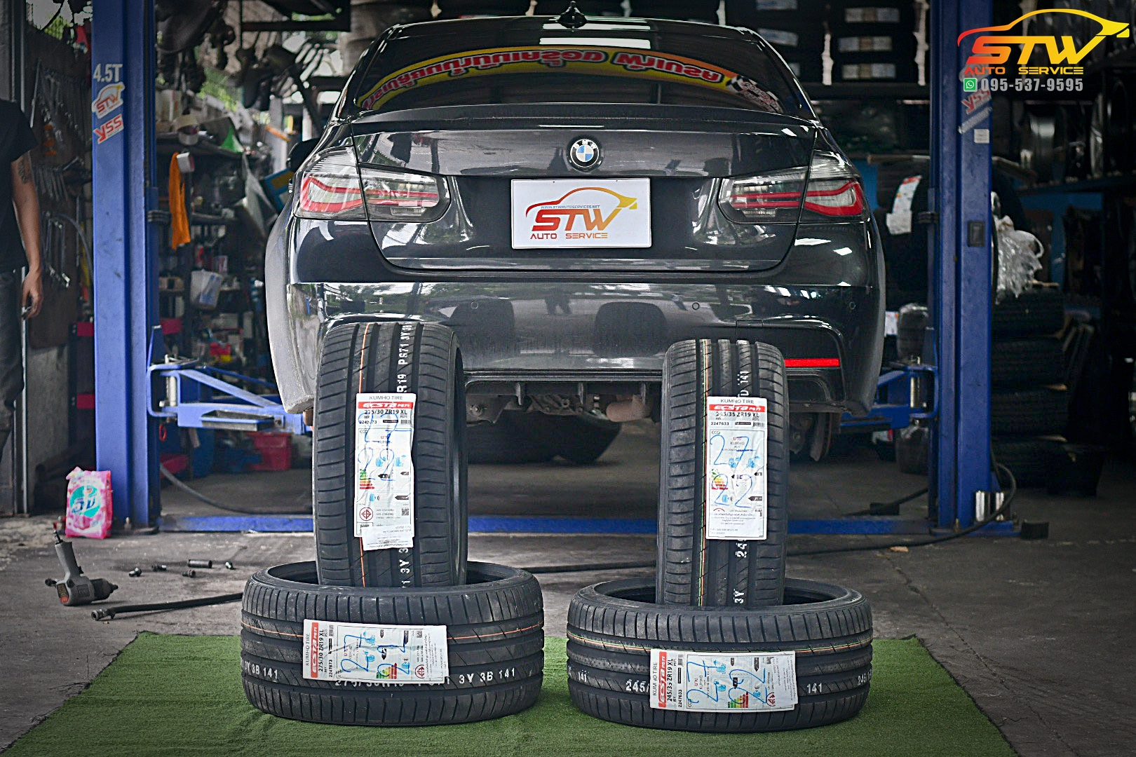 เปลี่ยนยาง BMW Series 3 KUMHO ECSTA PS71 F 245/35R19 93Y R 275/30R19 96Y