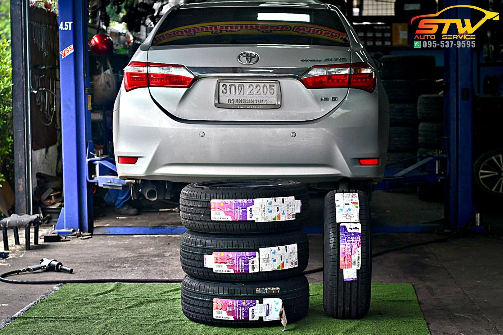 ยางใหม่ APOLLO Alnac 4G 205/55R16 91H