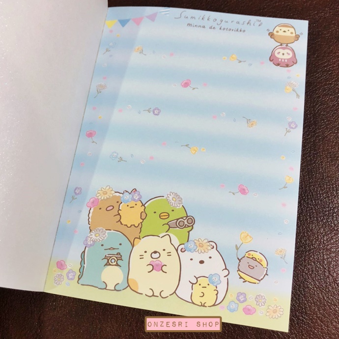 สมุดเล่มเล็ก ลาย Sumikko Gurashi Minna de Kotorikko แบบ Tree ขนาด 14.8 x 10.5 x 1.3 ซม. มี 4 ลาย รวม 120 แผ่น