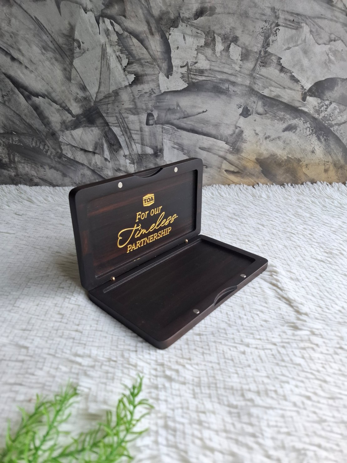 กล่องไม้ใส่ดินสอสี