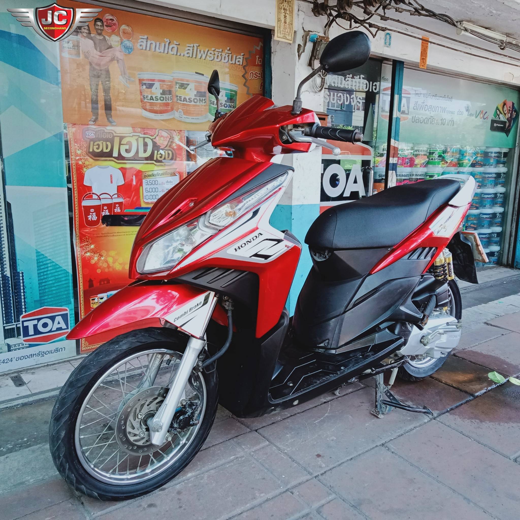 รถบ้านมือเดียว HONDA CLICK110i Combi-Brake จดทะเบียนปี53 สภาพเดิมน่าใช้ เครื่องดีสตาร์ทติดง่าย ชุดสีแท้ติดรถทั้งคันไม่มีล้มถาก