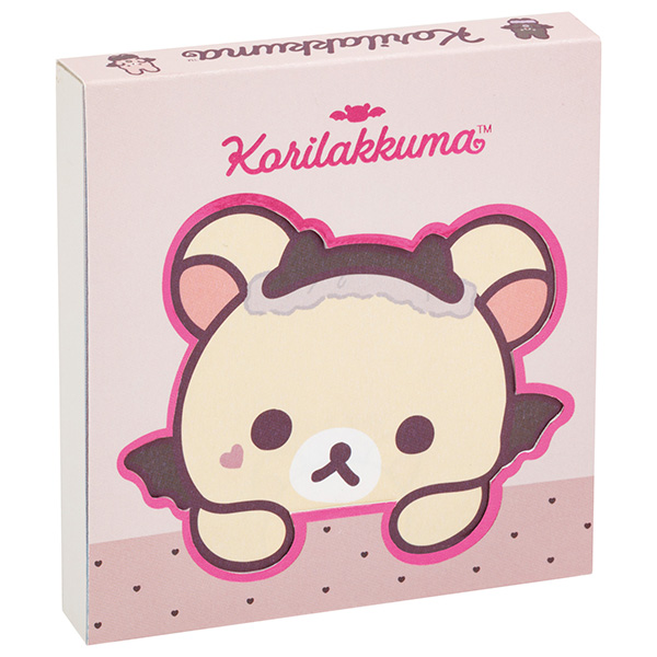 กระดาษโน้ต Korilakkuma's Little Devil Feeling Block Memo แบบสีชมพู ขนาด 10 x 10 ซม. มี 4 ลาย รวม 120 แผ่น