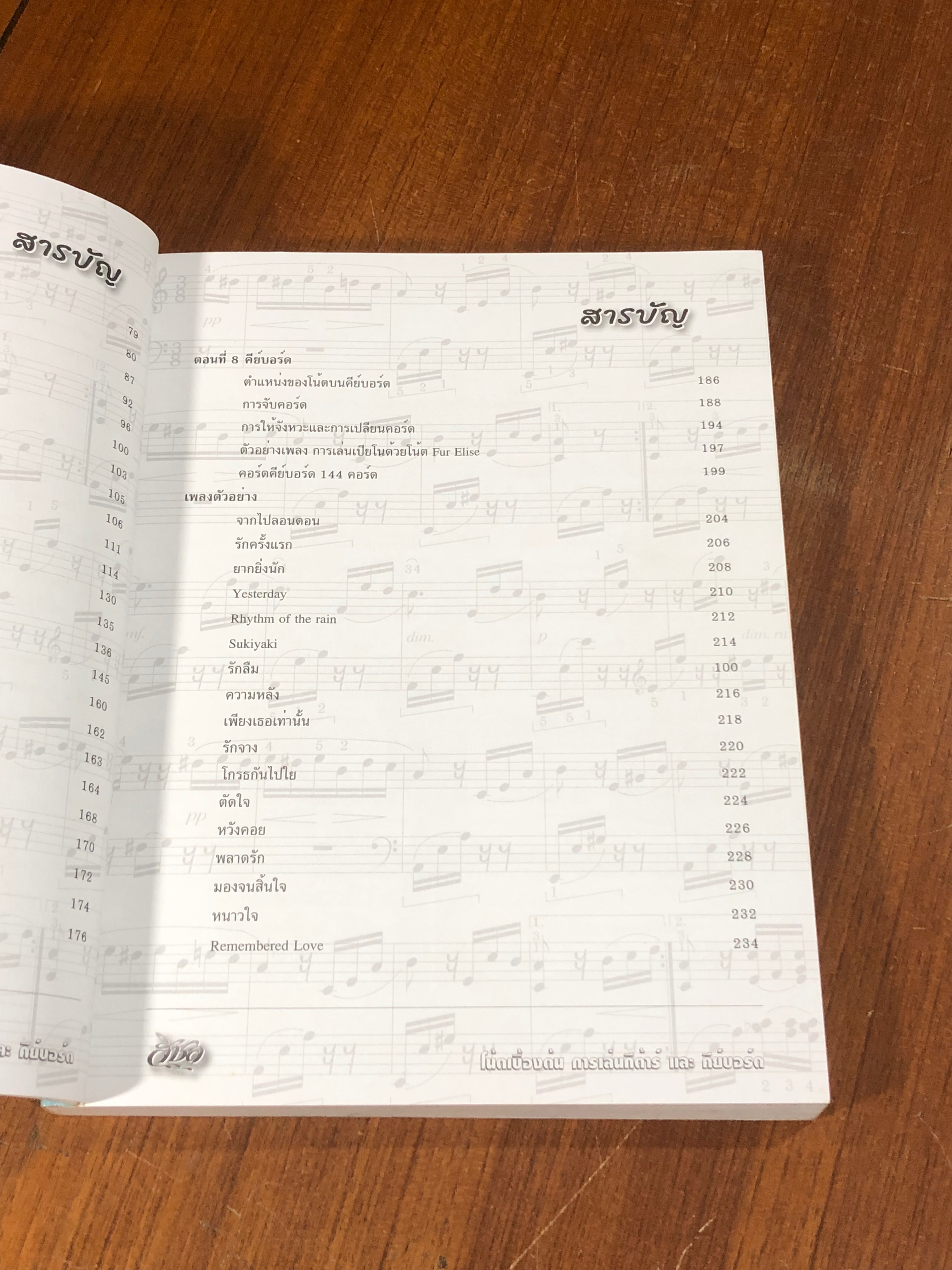 โน้ตเบื้องต้น การเล่นกีต้าร์ และคีย์บอร์ด / วันชัย สุนทรถาวร