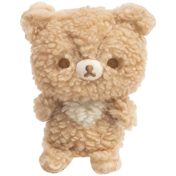 ตุ๊กตาขนหยิก Rilakkuma - Chairoi Koguma and Doll แบบ Rilakkuma สีน้ำตาลอ่อน ขนาด 15 x 9 x 6 ซม.