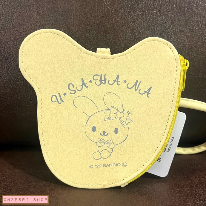 กระเป๋าใส่บัตร/ใส่เหรียญ Sanrio Fragrance is the Feeling of Love Pouch แบบ Usahana มีสายคล้องมือ ขนาด 10.5 x 10.5 ซม.