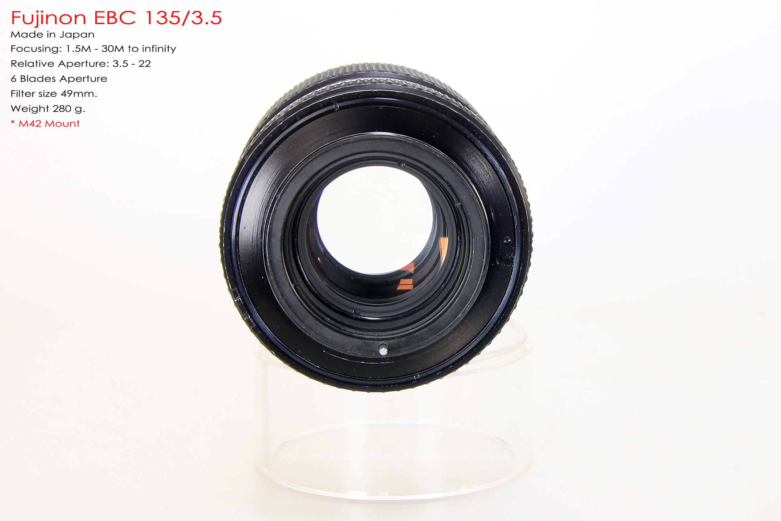 Fujinon EBC 135/3.5 *M42 Mount เลนส์พรอตเทรตตัวเล็กรุ่นหายากของมือหมุนฟูจิ