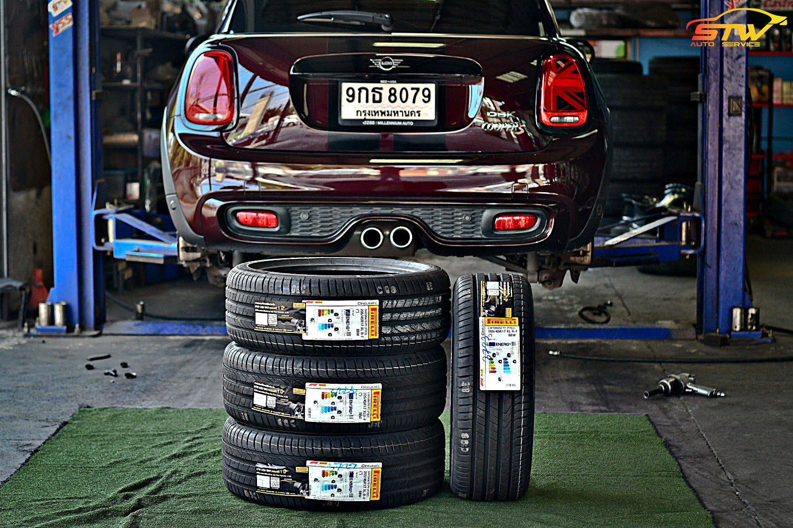 ยาง PIRELLI Cinturato P7 *Runflat 205/45R17 88W ติดตั้งใส่ MINI COOPER S