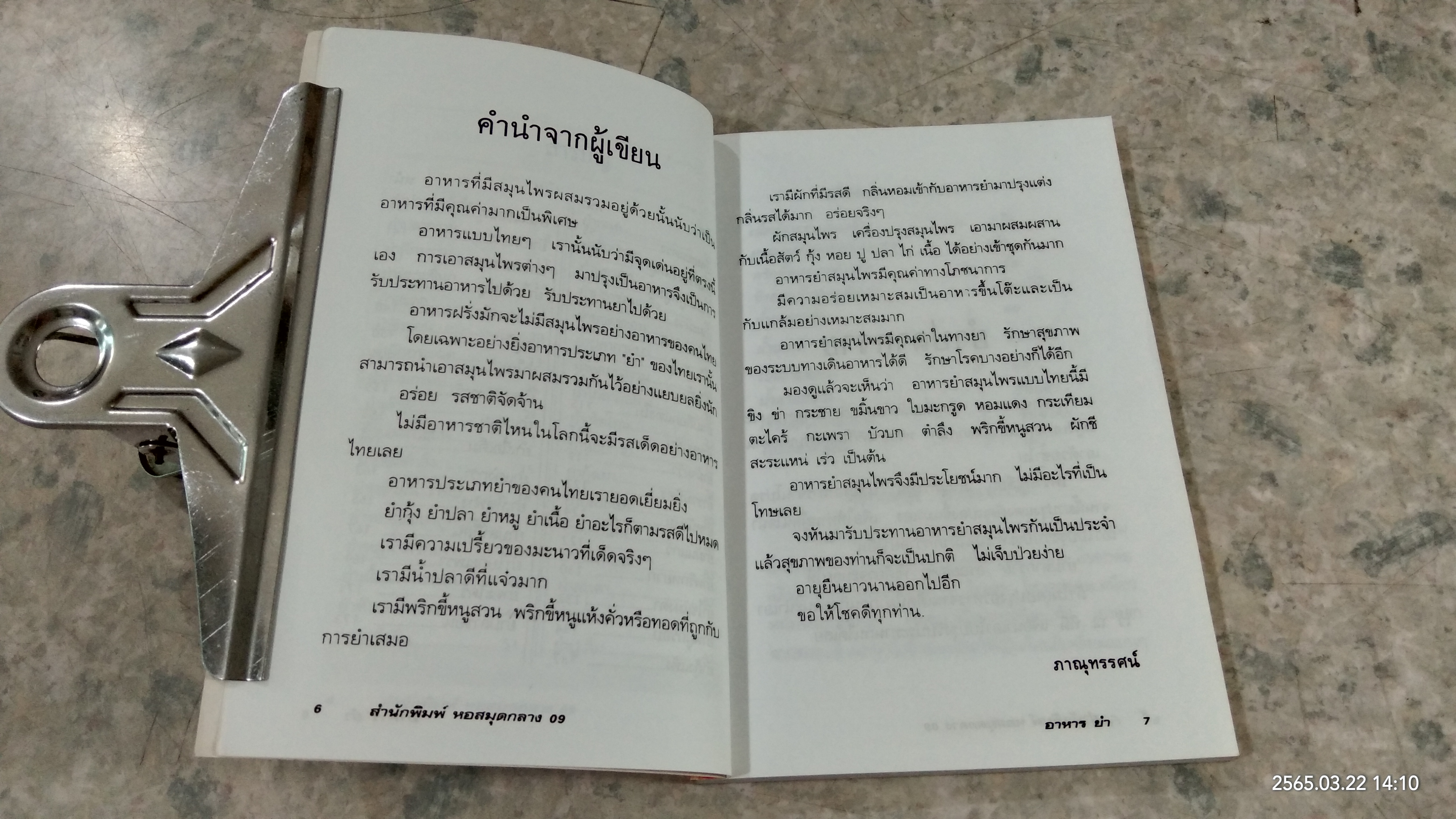 อาหารยำ สูตรสมุนไพร / ภาณุทรรศน์