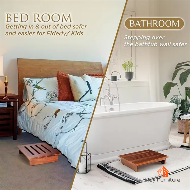 ชั้นวางอเนกประสงค์ ไม้ยางพารา รุ่น Ratee สีโอ๊ค